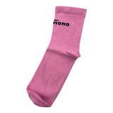 John Richmond Calzini tinta unita con Logo Rosa per Bambina RBA26165CZF ROSA JOHN RICHMOND 