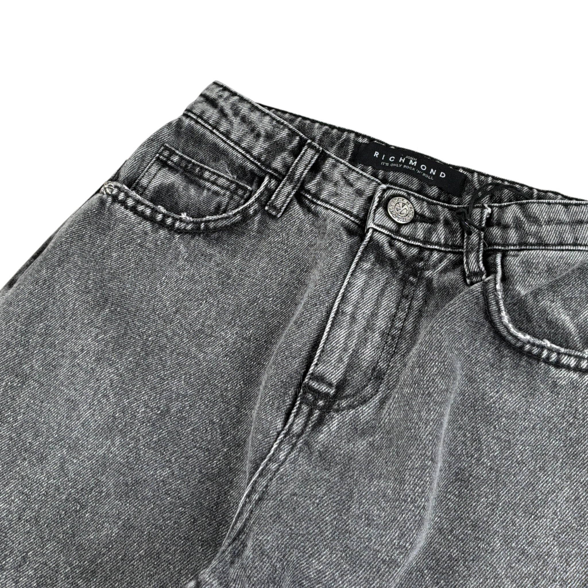 John Richmond Jeans tinta unita con Stampa Grigio per Bambino RBA26171JE GRIGIO JOHN RICHMOND 