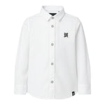 John Richmond Camicia Manica Lunga tinta unita con Logo Bianco per Bambino RBP23018CA BIANCO JOHN RICHMOND 