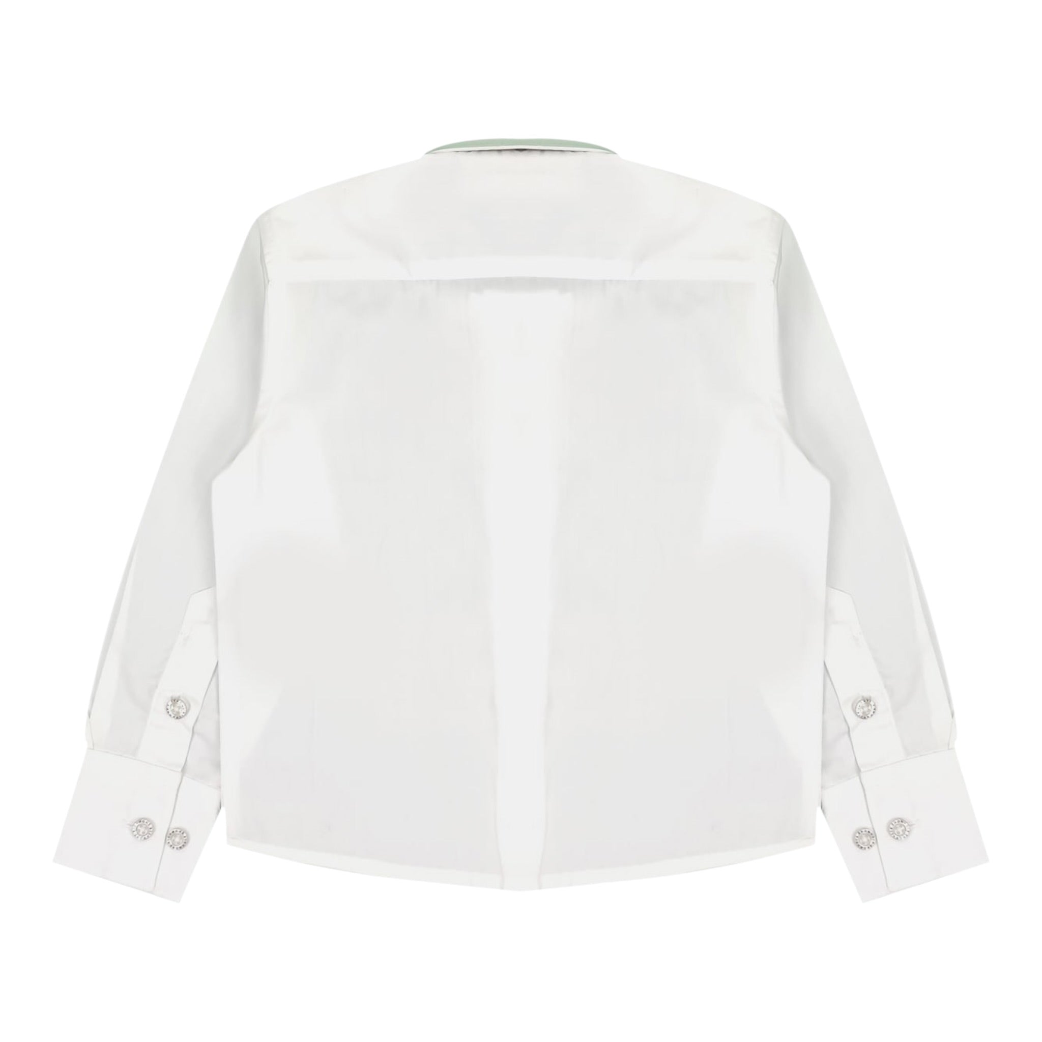 John Richmond Camicia Manica Lunga tinta unita con Logo Bianco per Bambino RBP24105CA BIANCO JOHN RICHMOND 