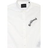 John Richmond Camicia tinta unita con Stampa Bianco per Bambino RBP25016CA BIANCO JOHN RICHMOND 