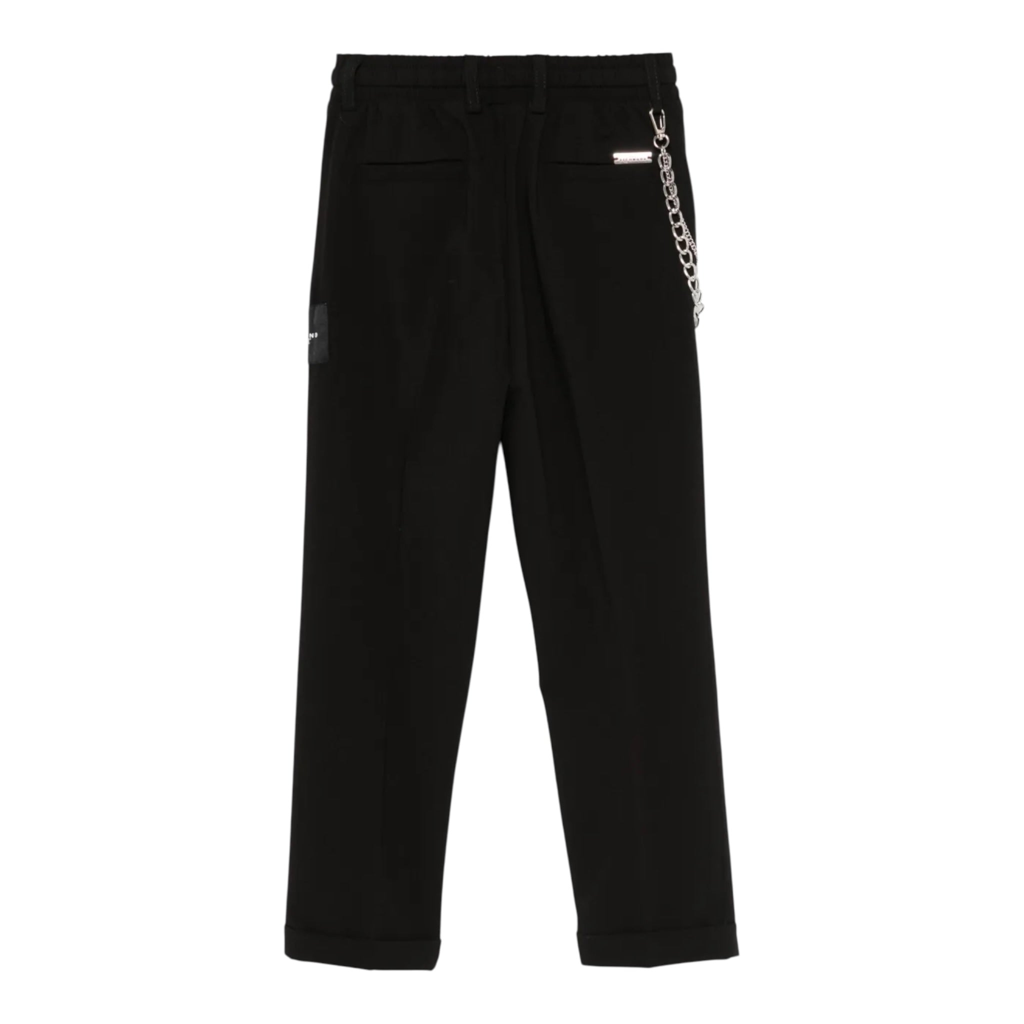 John Richmond Pantalone tinta unita con Elastico In Vita Nero per Bambino RBP25227PAX NERO JOHN RICHMOND 