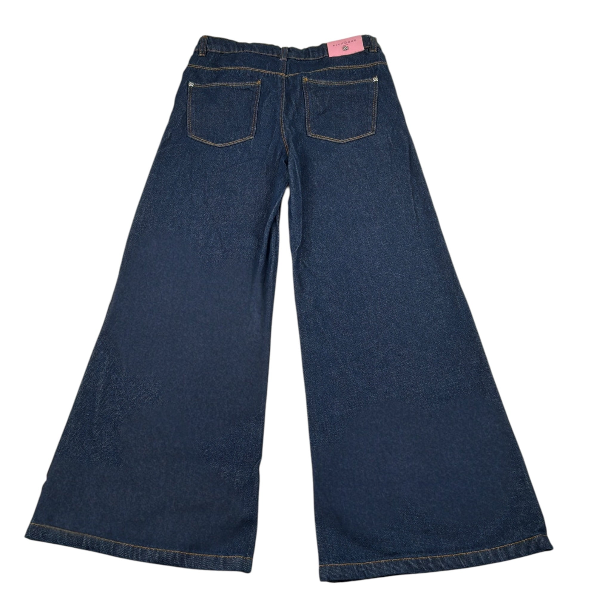 John Richmond Jeans tinta unita Modello Palazzo Blu per Bambina RGA25021JE BLU JOHN RICHMOND 