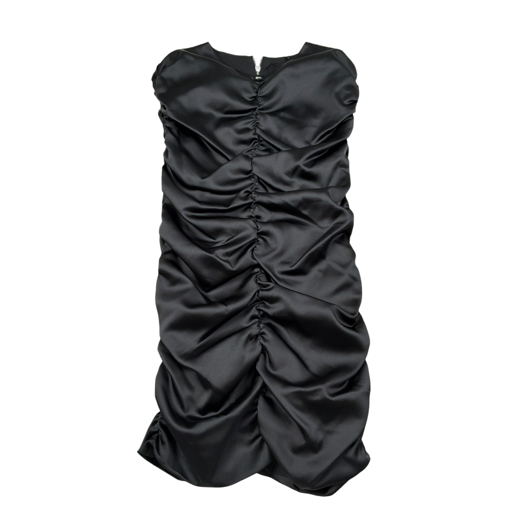 John Richmond Abito tinta unita con Zip Nero per Bambina RGA25069VEX NERO JOHN RICHMOND 