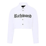 John Richmond Camicia Manica Lunga Itnta Unita Modello Crop Bianco per Neonata RGA25116CA BIANCO JOHN RICHMOND 