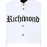 John Richmond Camicia Manica Lunga Itnta Unita Modello Crop Bianco per Neonata RGA25116CA BIANCO JOHN RICHMOND 
