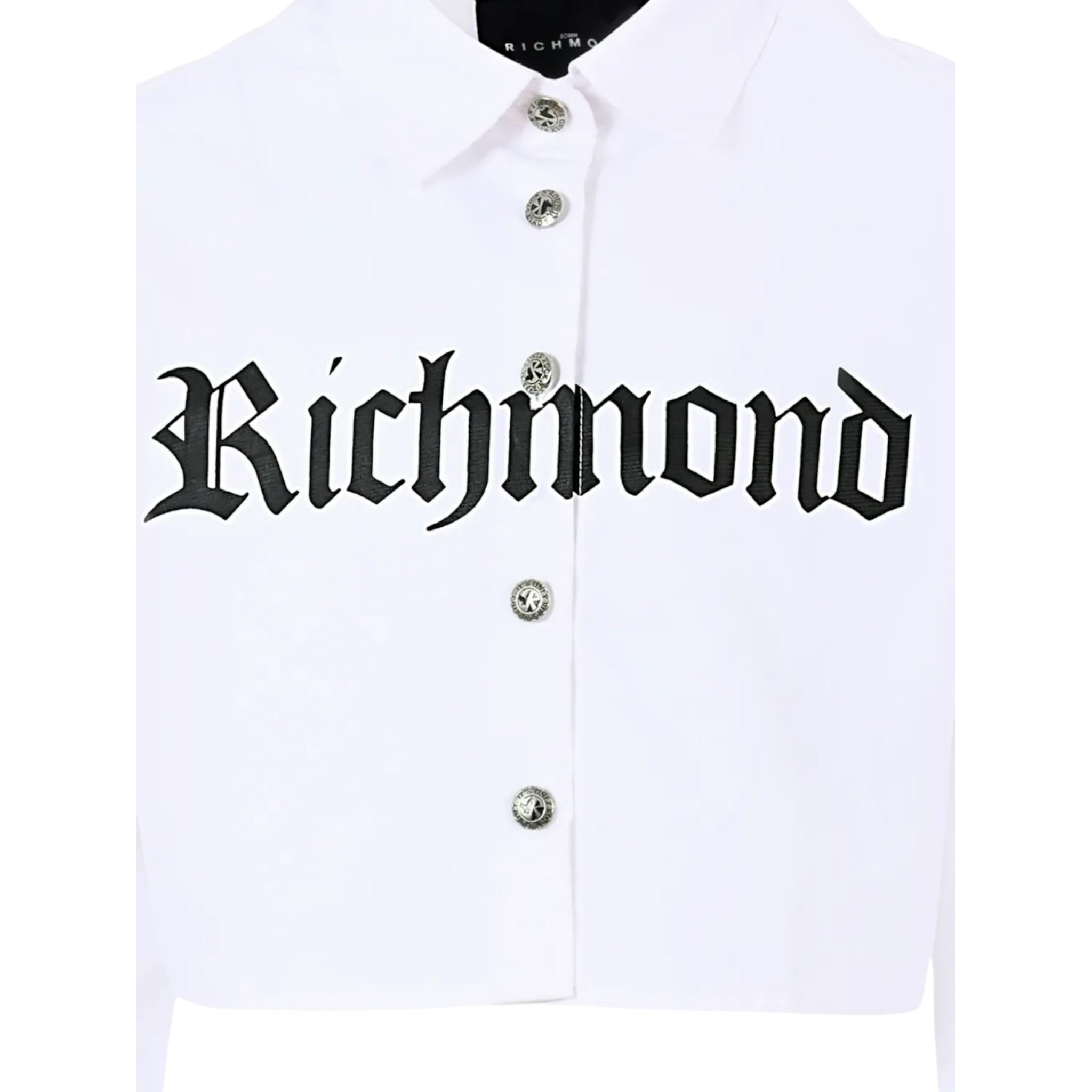 John Richmond Camicia Manica Lunga Itnta Unita Modello Crop Bianco per Neonata RGA25116CA BIANCO JOHN RICHMOND 