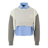 John Richmond Maglia Manica Lunga con Finta Camicia Multicolor per Neonata RGA25172MAN MULTICOLOR JOHN RICHMOND 