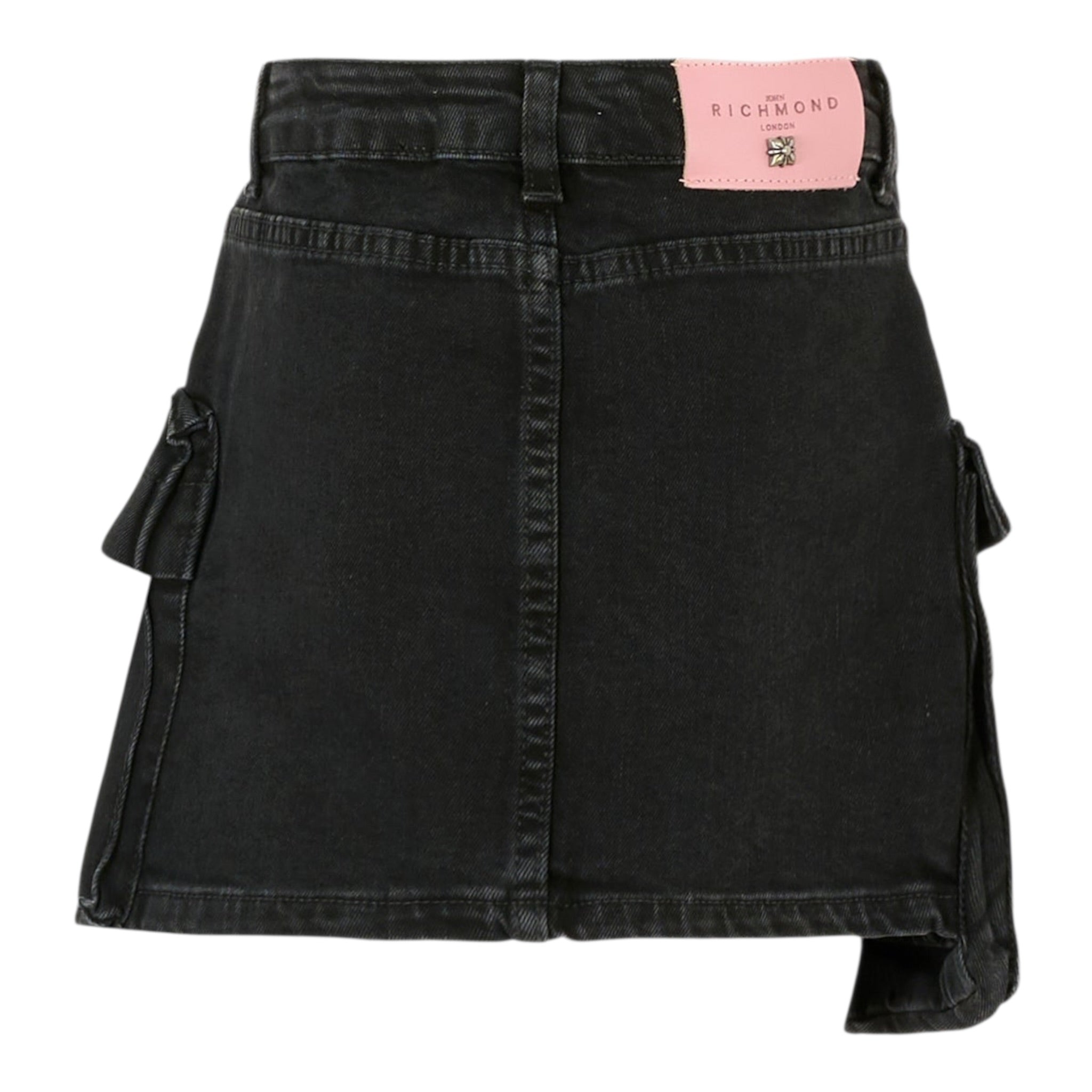 John Richmond Gonna In Denim tinta unita Nero per Neonata RGA25218GON NERO JOHN RICHMOND 