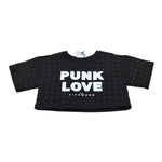 John Richmond T-Shirt Girocollo tinta unita con Logo Nero per Bambina RGA26013TS NERO JOHN RICHMOND 