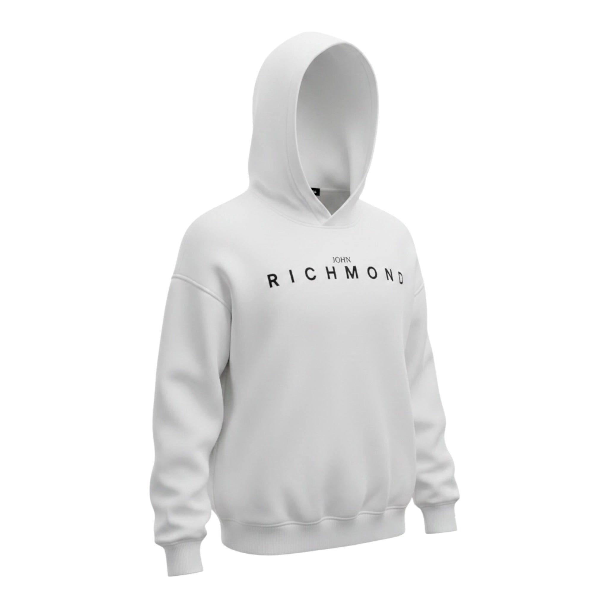 John Richmond Completo 2Pz Felpa tinta unita con Stampa E Cappuccio-Leggins Bianco per Bambina RGA26020CF BIANCO JOHN RICHMOND 