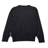 John Richmond Maglia Girocollo tinta unita con Logo Nero per Bambina RGA26023MA NERO JOHN RICHMOND 