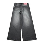 John Richmond Jeans tinta unita Modello A Palazzo Nero per Bambina RGA26024JE NERO JOHN RICHMOND 