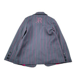 John Richmond Giacca tinta unita con Fantasia A Righe Grigio per Bambina RGA26034GC GRIGIO JOHN RICHMOND 