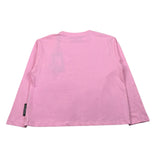 John Richmond Shirt Girocollo tinta unita con Logo Rosa per Bambina RGA26036TS ROSA JOHN RICHMOND 