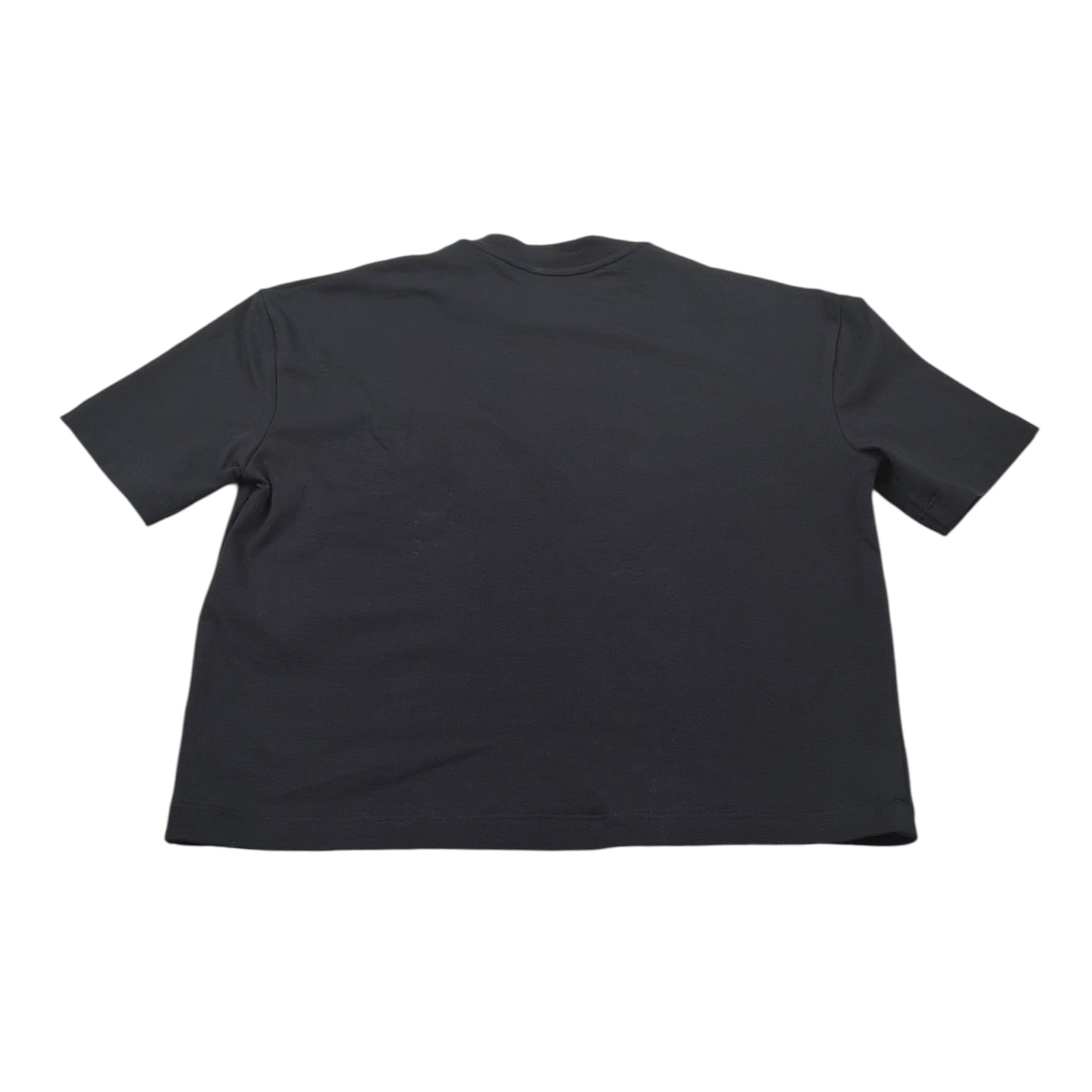 John Richmond T-Shirt Girocollo tinta unita con Logo Nero per Bambina RGA26037TS NERO JOHN RICHMOND 
