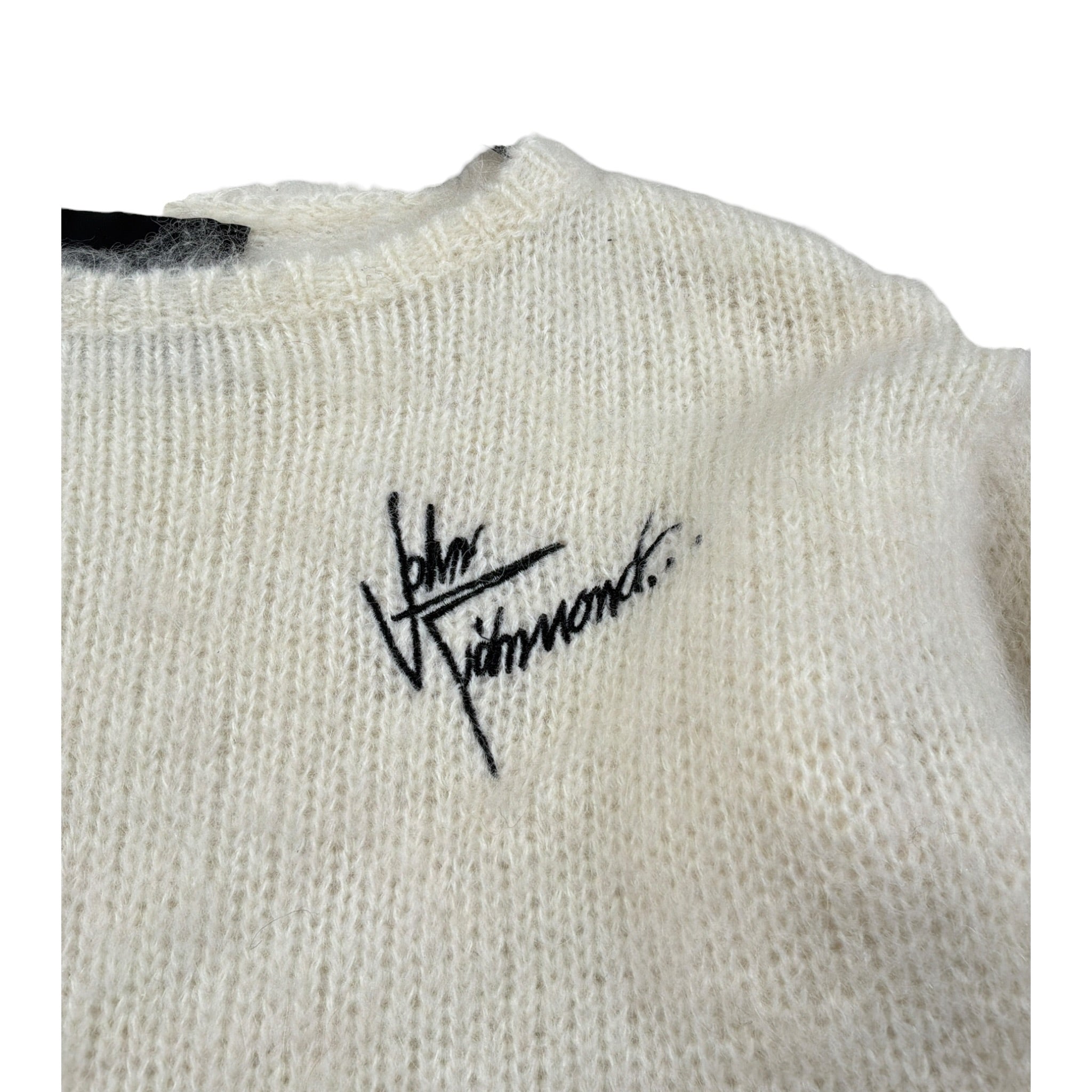 John Richmond Maglia Girocollo tinta unita Panna per Bambina RGA26039MA PANNA JOHN RICHMOND 