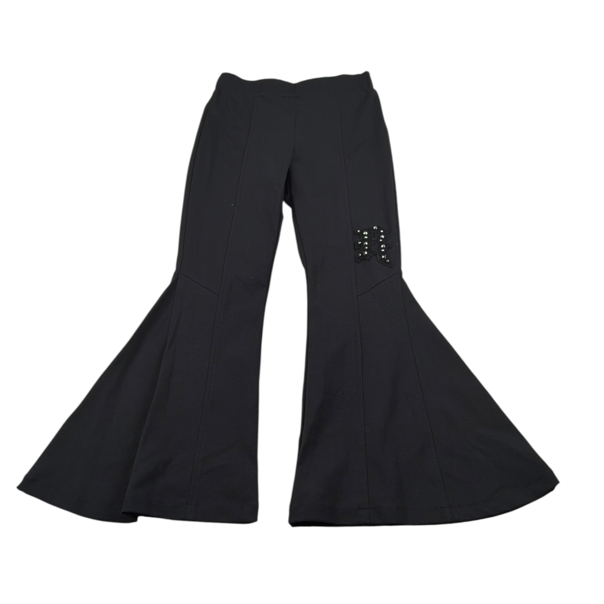 John Richmond Pantalone tinta unita Modello Zampa Nero per Bambina RGA26048PA NERO JOHN RICHMOND 