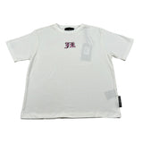 John Richmond T-Shirt Girocollo tinta unita con Logo Panna per Bambina RGA26053TS PANNA JOHN RICHMOND 
