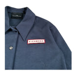 John Richmond Abito Manica Lunga tinta unita con Logo Blu per Bambina RGA26064VE BLU JOHN RICHMOND 