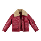 John Richmond Giubbino In Ecopelle con Pelliccia Rosso per Bambina RGA26084MT ROSSO JOHN RICHMOND 