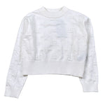 John Richmond Maglia tinta unita Logata Bianco per Bambina RGA26087MA BIANCO JOHN RICHMOND 
