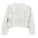 John Richmond Maglia tinta unita Logata Bianco per Bambina RGA26087MA BIANCO JOHN RICHMOND 