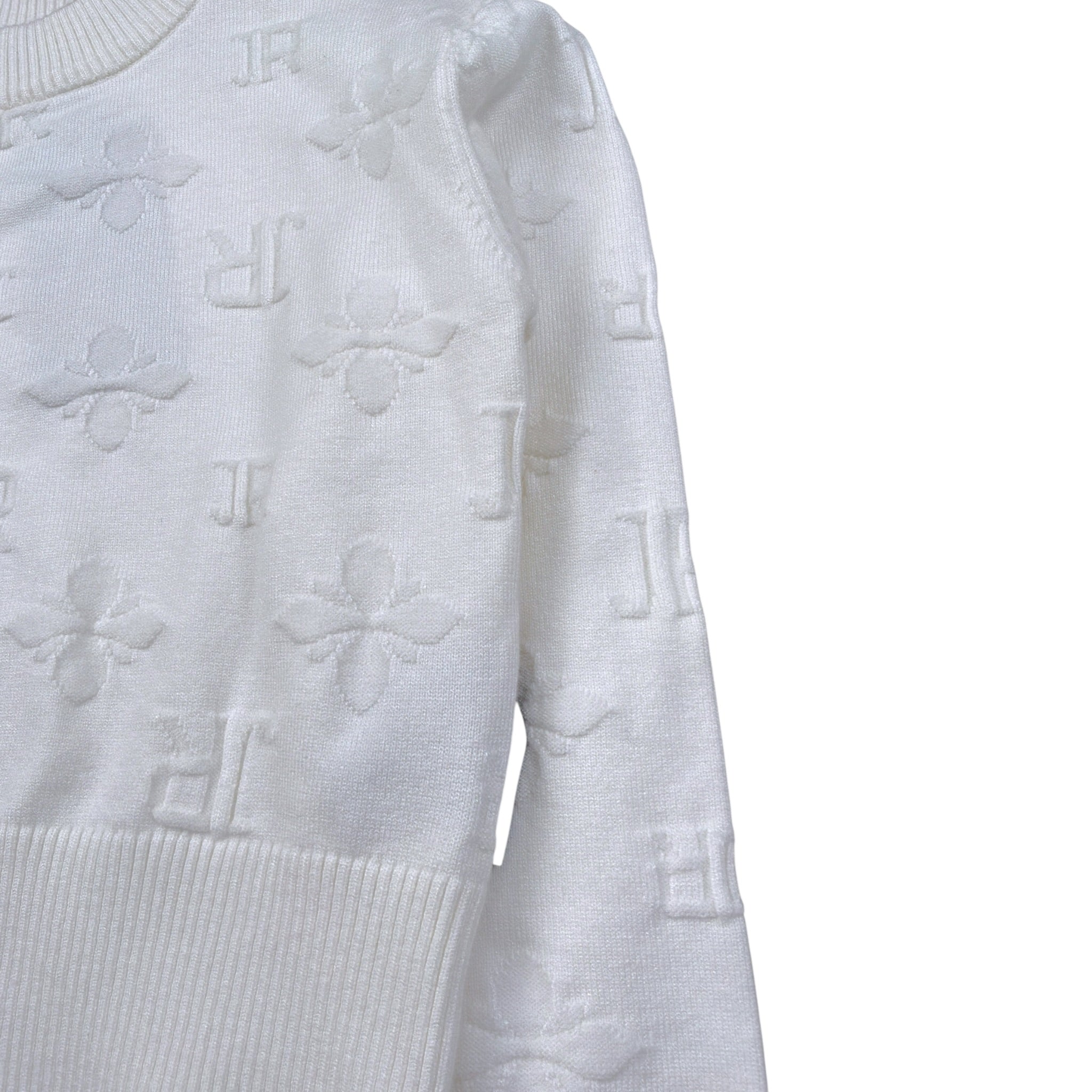 John Richmond Maglia tinta unita Logata Bianco per Bambina RGA26087MA BIANCO JOHN RICHMOND 