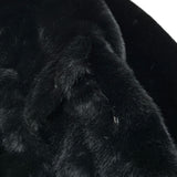 John Richmond Pelliccia tinta unita con Bottoni Nero per Bambina RGA26097PL NERO JOHN RICHMOND 
