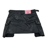 John Richmond Gonna tinta unita Ecopelle Nero per Bambina RGA26100GO NERO JOHN RICHMOND 