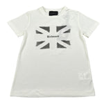 John Richmond T-Shirt Girocollo tinta unita con Brillantini Bianco per Bambina RGA26107TS BIANCO JOHN RICHMOND 
