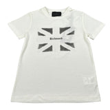 John Richmond T-Shirt Girocollo tinta unita con Brillantini Bianco per Bambina RGA26107TS BIANCO JOHN RICHMOND 
