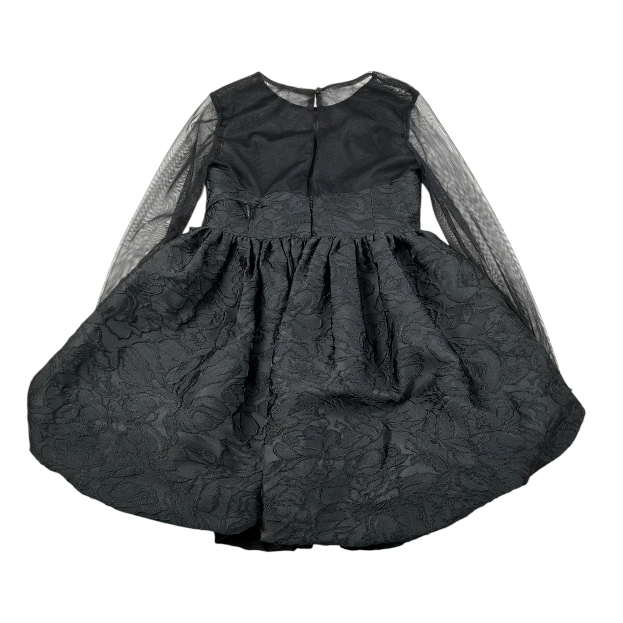 John Richmond Abito tinta unita con Trasparenze Nero per Bambina RGA26116VE NERO JOHN RICHMOND 