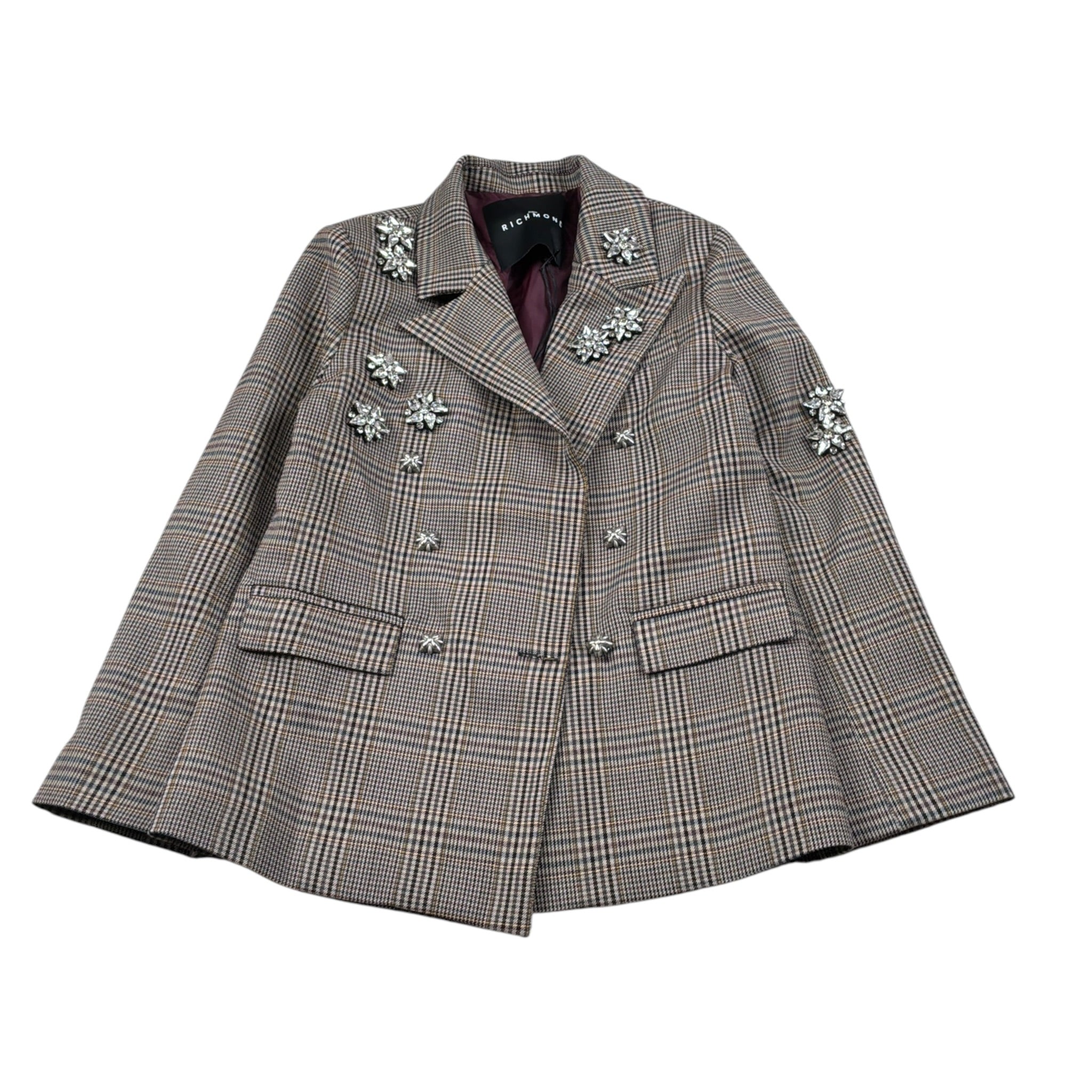 John Richmond Giacca Stampa Fantasia con Applicazioni Beige per Bambina RGA26133GC BEIGE JOHN RICHMOND 