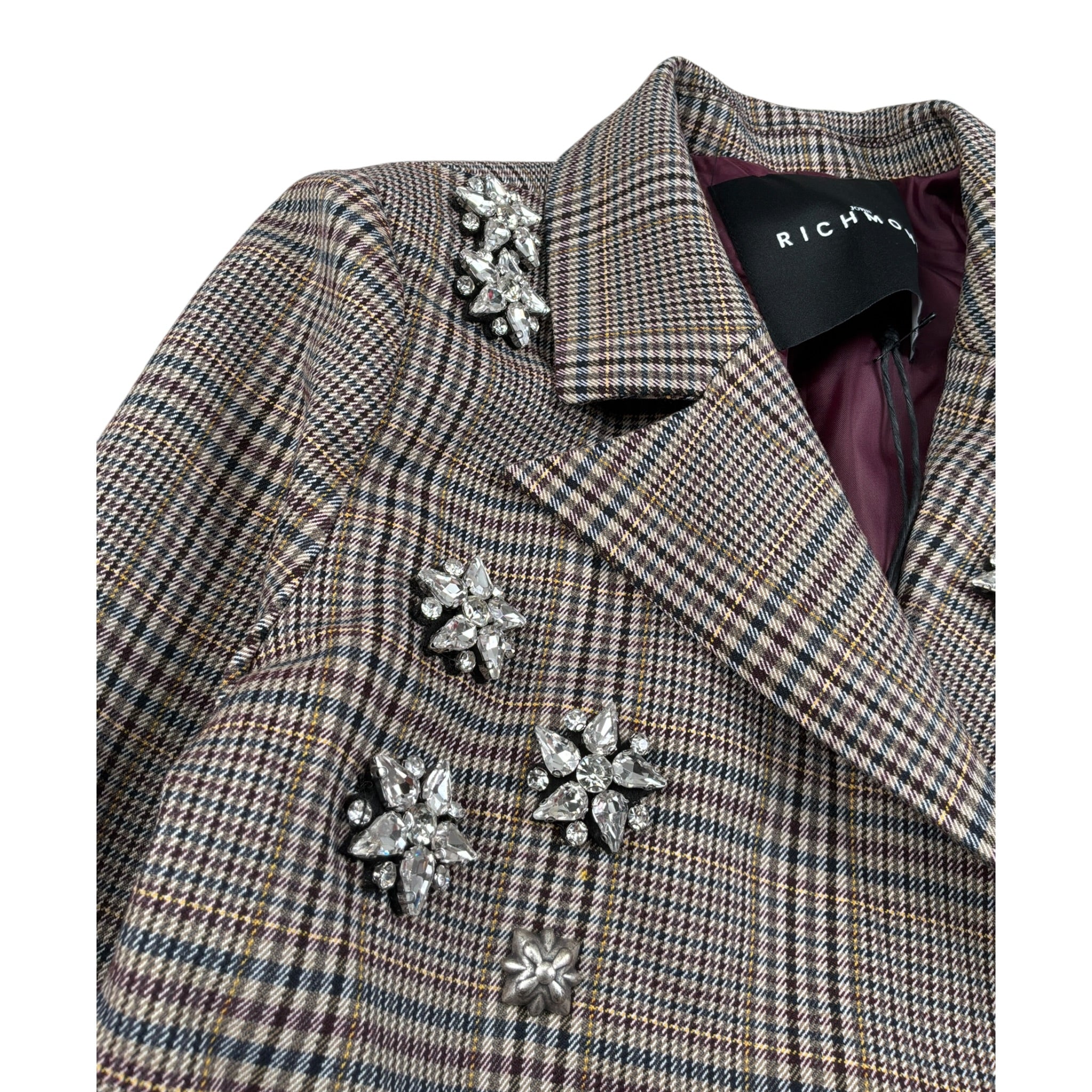 John Richmond Giacca Stampa Fantasia con Applicazioni Beige per Bambina RGA26133GC BEIGE JOHN RICHMOND 