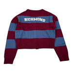 John Richmond Cardigan Bicolore con Fantasia A Righe Rosso/Azzurro per Bambina RGA26158CD ROSSO/AZZURRO JOHN RICHMOND 