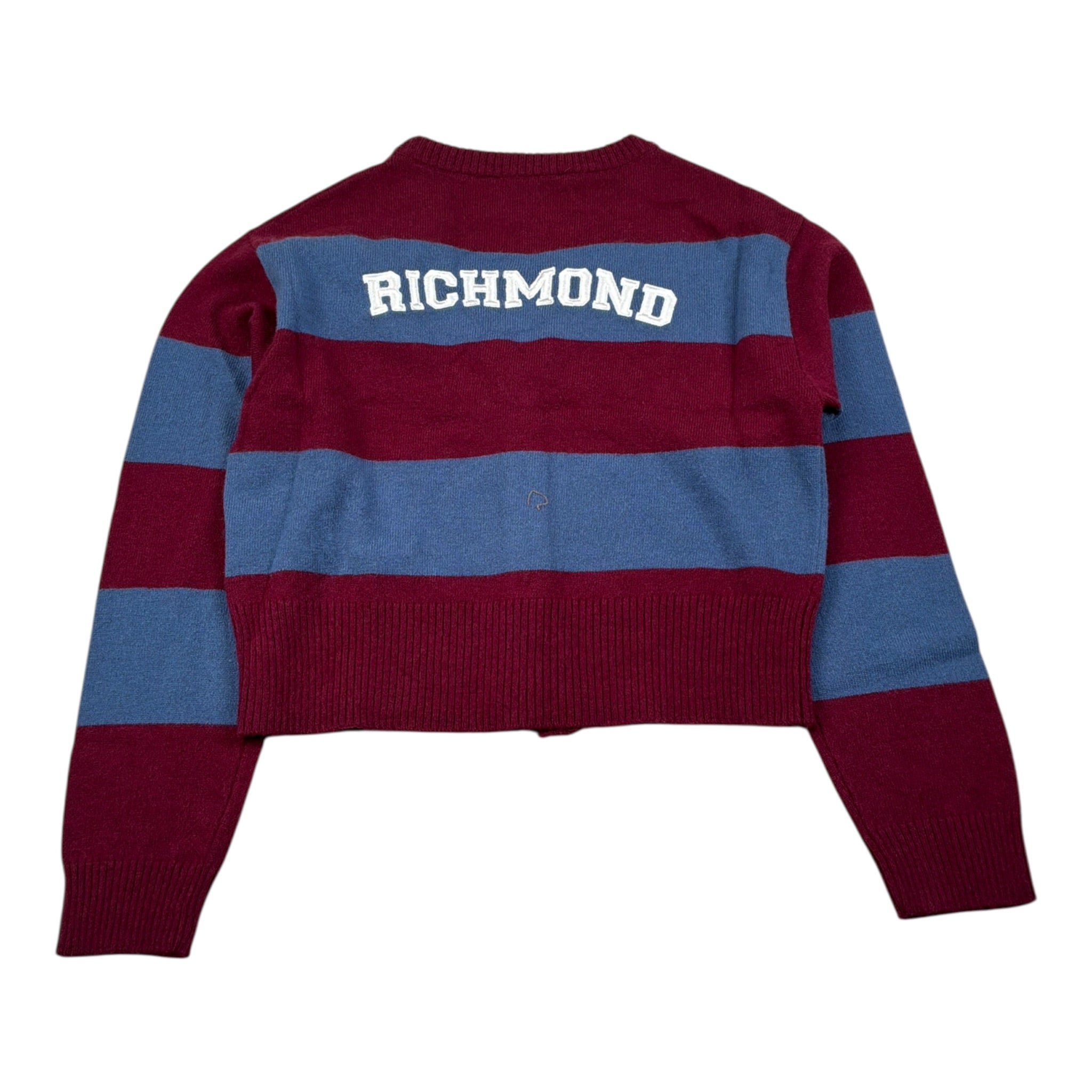 John Richmond Cardigan Bicolore con Fantasia A Righe Rosso/Azzurro per Bambina RGA26158CD ROSSO/AZZURRO JOHN RICHMOND 
