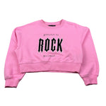 John Richmond Felpa Chiusa Girocollo tinta unita con Logo Rosa per Bambina RGA26166FE ROSA JOHN RICHMOND 