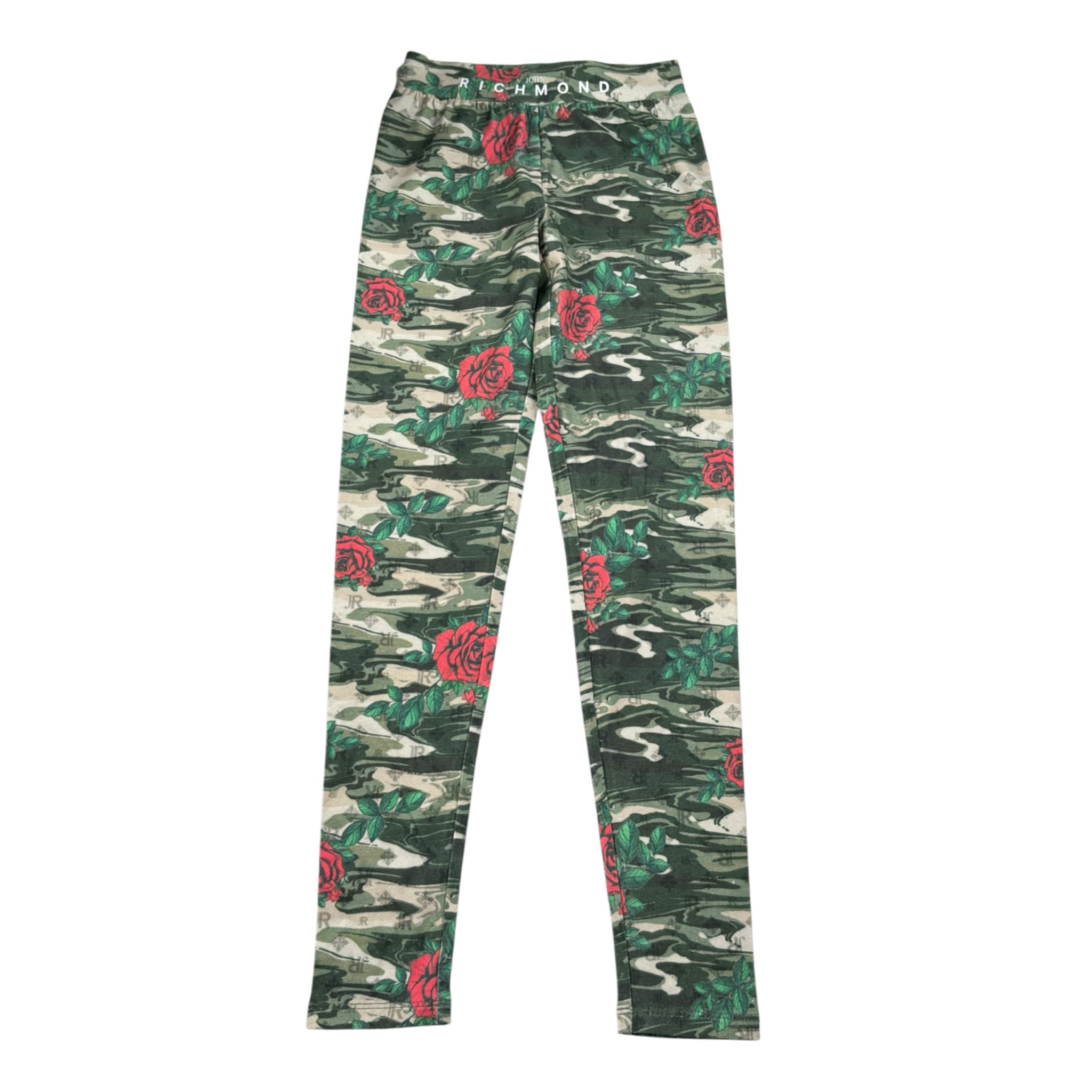 John Richmond Leggins tinta unita con Fantasia Verde per Bambina RGA26167LE VERDE JOHN RICHMOND 