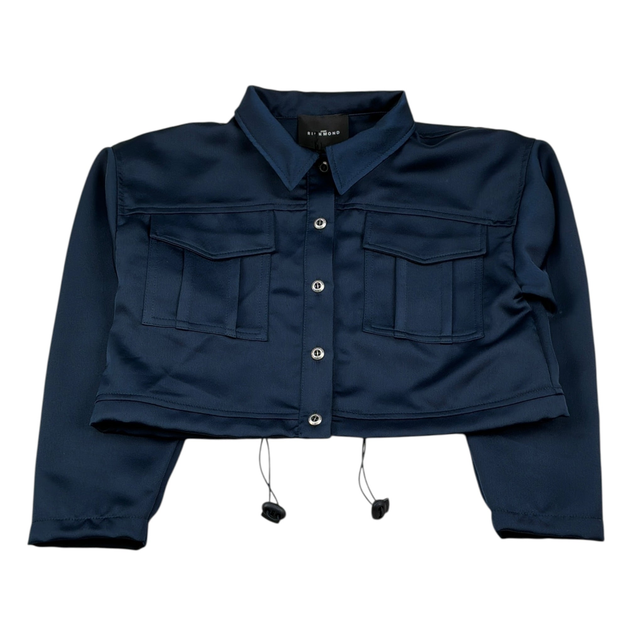 John Richmond Camicia tinta unita con Elastico Blu per Bambina RGA26179CA BLU JOHN RICHMOND 