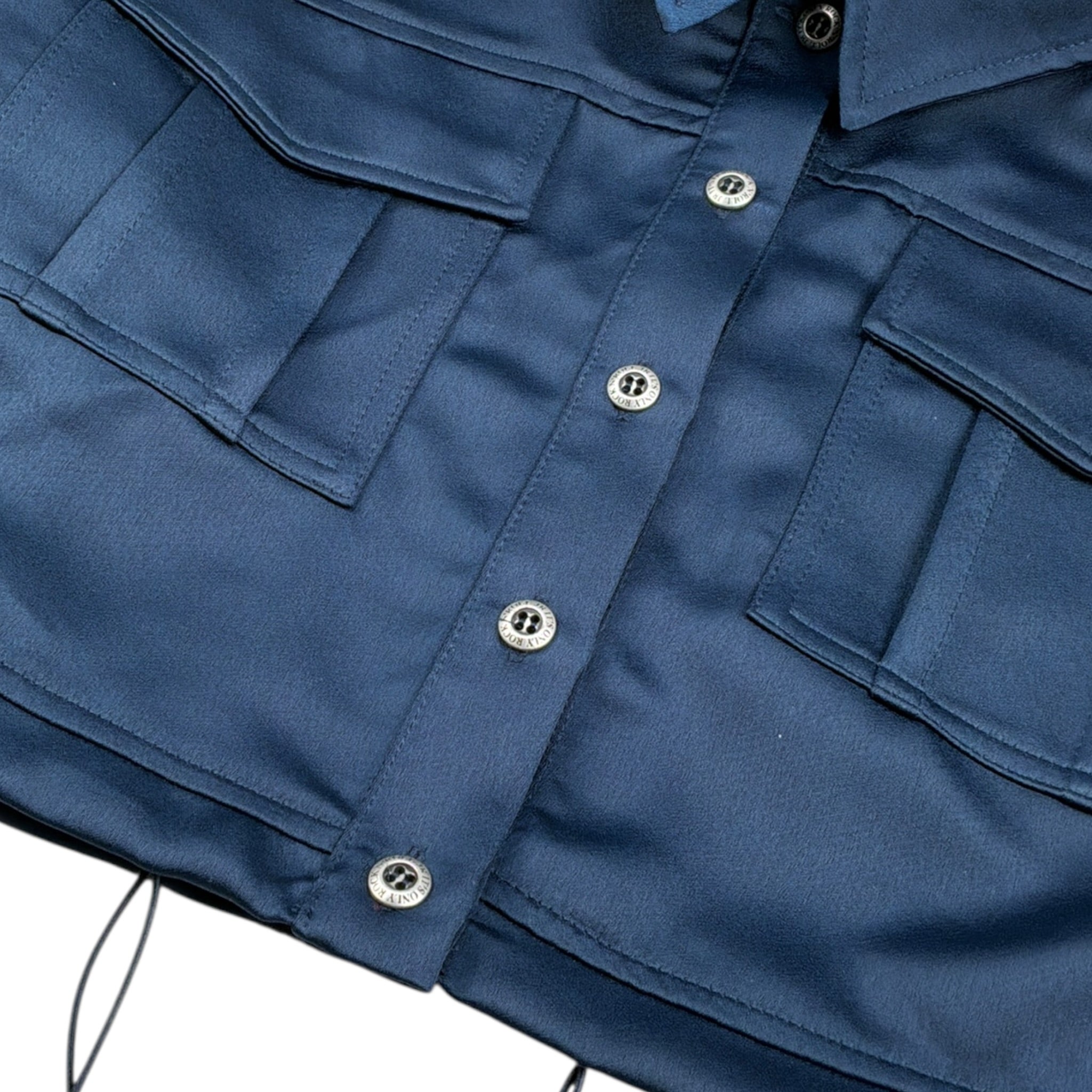 John Richmond Camicia tinta unita con Elastico Blu per Bambina RGA26179CA BLU JOHN RICHMOND 