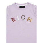 John Richmond Shirt tinta unita con Stampa Rosa per Neonata RIA24054TS ROSA JOHN RICHMOND 