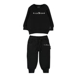 John Richmond Completo 2 Pezzi Felpa-Pantalone tinta unita Nero per Neonato RIA25003CFXX NERO JOHN RICHMOND 