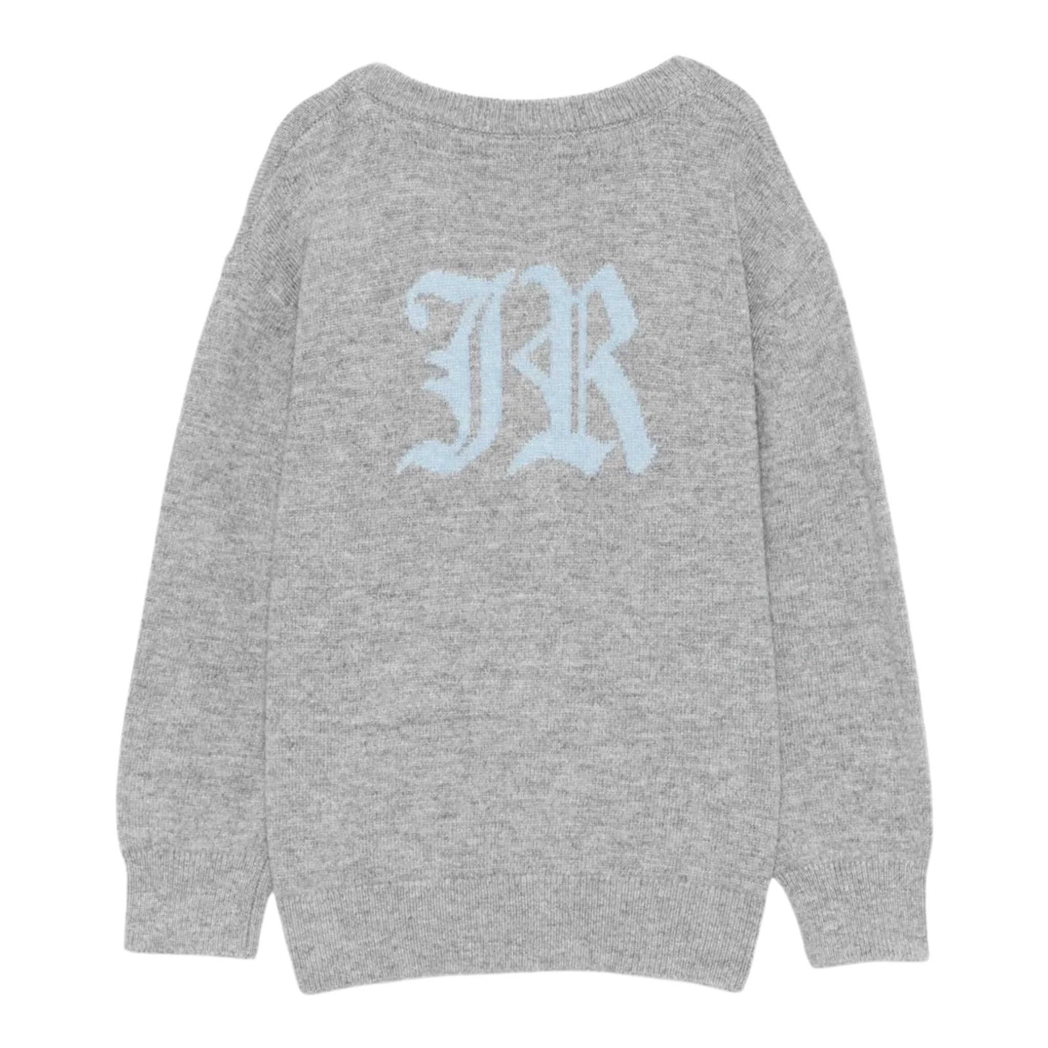 John Richmond Cardigan tinta unita con Logo Grigio per Neonato RIA25010CDX GRIGIO JOHN RICHMOND 
