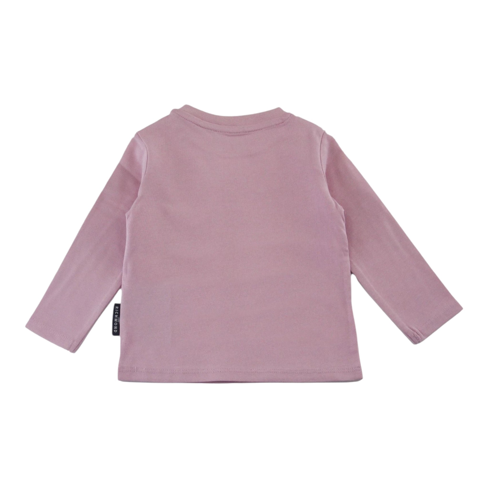 John Richmond Shirt Girocollo tinta unita con Stampa Rosa per Neonata RIA25012TSXX ROSA JOHN RICHMOND 