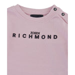 John Richmond Shirt Girocollo tinta unita con Stampa Rosa per Neonata RIA25012TSXX ROSA JOHN RICHMOND 