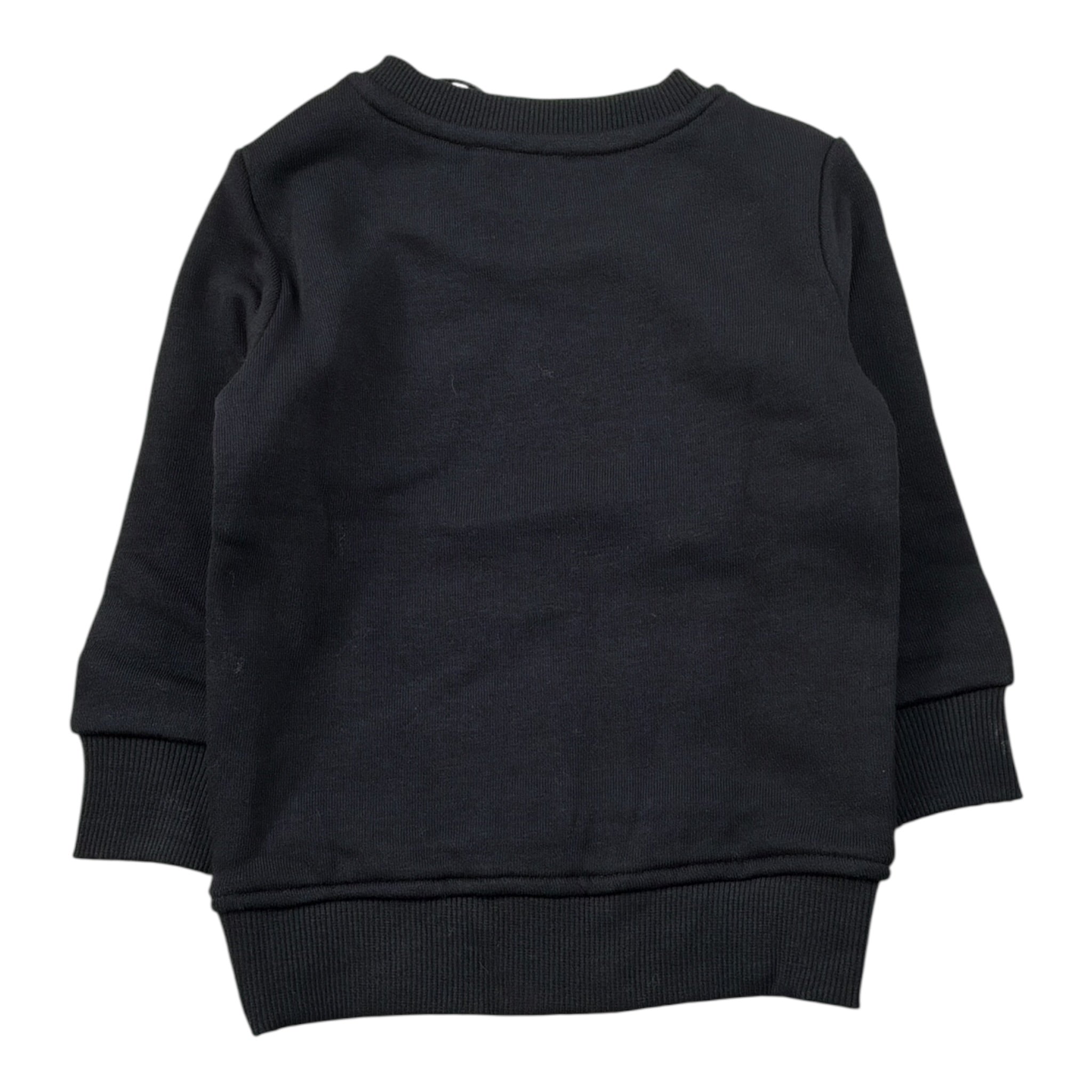 John Richmond Felpa Girocollo tinta unita con Stampa Nero per Neonato RIA25031FE NERO JOHN RICHMOND 