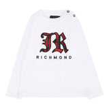 John Richmond Shirt Girocollo tinta unita con Stampa Bianco per Neonato RIA25035TS BIANCO JOHN RICHMOND 
