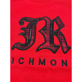 John Richmond Shirt Girocollo tinta unita con Stampa Rosso per Neonato RIA25035TS ROSSO JOHN RICHMOND 