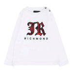 John Richmond Shirt Girocollo tinta unita con Stampa Bianco per Neonato RIA25035TSX BIANCO JOHN RICHMOND 